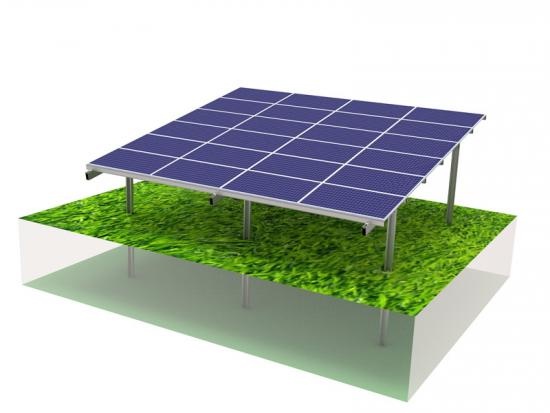 Pile ground solar mounting systems