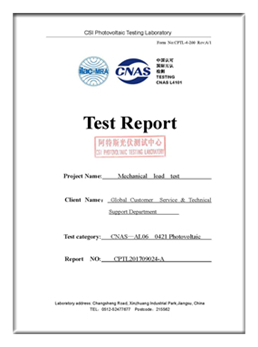 sgs 시험 보고서