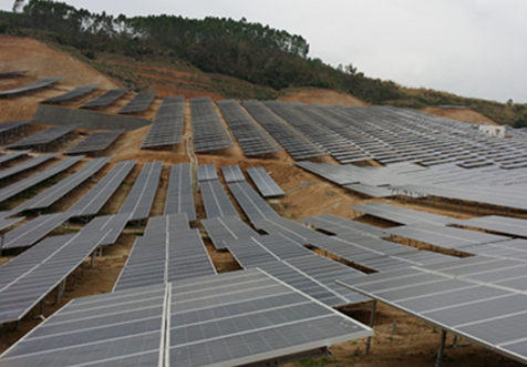 대규모 태양 광 발전소 지상 태양 설치 시스템